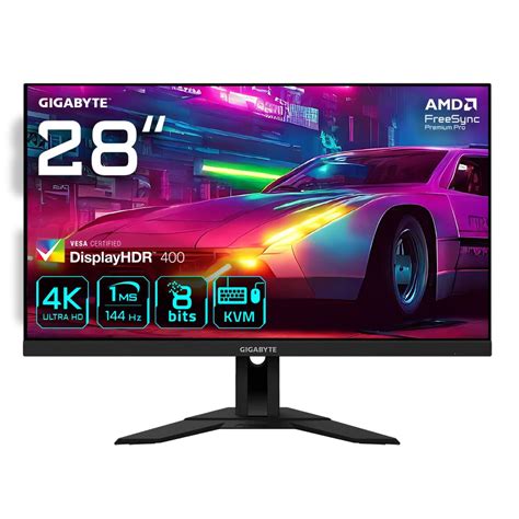 gigabyte gaming monitor|Gigabyte M28U 28 4K UHD Edge LED Gaming LCD Monitor.